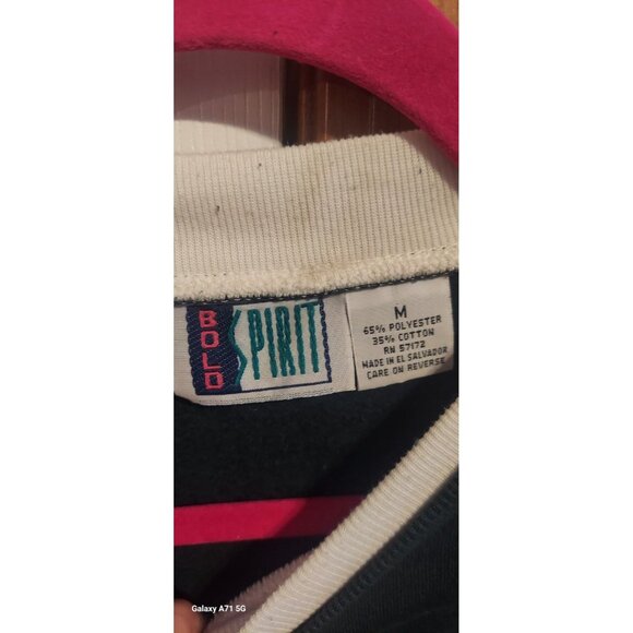 Vintage 90’s Bolo Spirit Hedgehog Autumn Crewneck Sweater Women’s M Grannycore - Picture 5 of 6